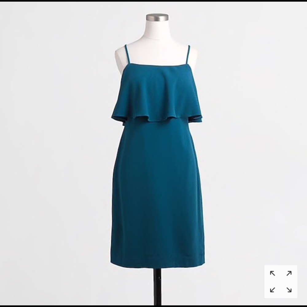 J. Crew tiered dress (black)